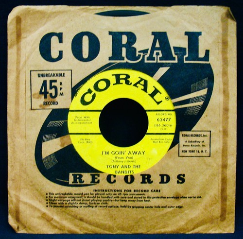 Tony and The Bandits: The Sun Don't Shine Now That You've Gone ~ DJ 45 ~ Coral 62477 - Bild 2 von 2