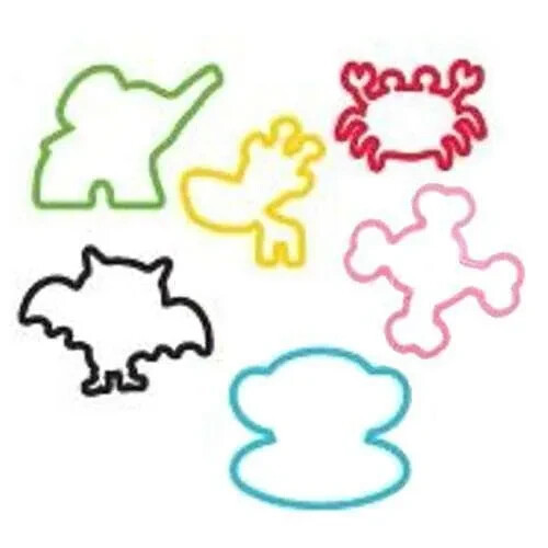 Paquete de 24 pulseras de silicona con forma Sillybandz Paul Frank NUEVAS - Imagen 2 de 3