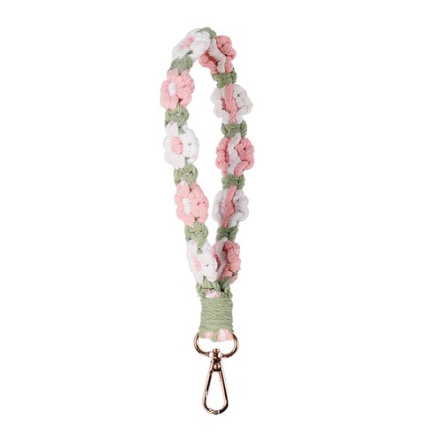 New Bohemian Little Daisy Flower Keychain Handwoven Phone Cord Pendant Lanyards - 第 15/27 張圖片