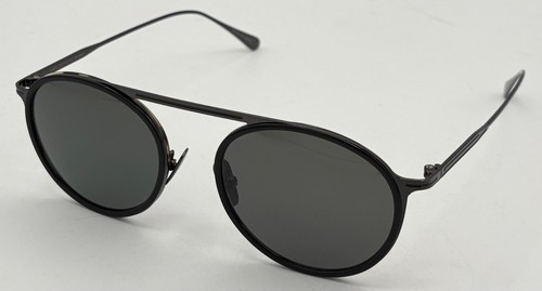 John Varvatos Mens Round Plastic Black Tortoise Sunglass V528 - Picture 7 of 13