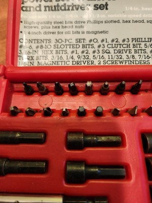 Craftsman nut sale driver bit set
