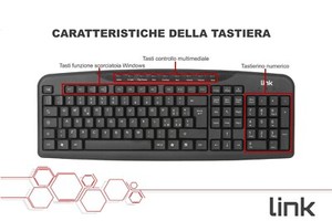 Link Tastiera Multimedia USB Dgs-85123