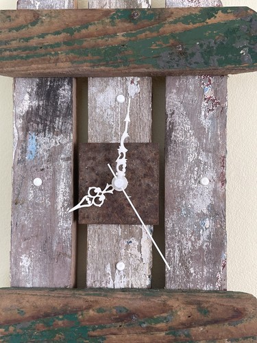 Handmade Driftwood Clock, Wall ART, Rustic, Beach Hut, Shabby Chic,COASTAL, TIME - Picture 5 of 12