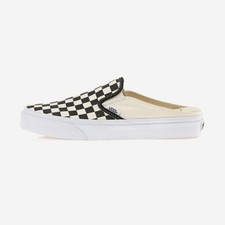 New Vans Classic Checkerboard Slip-On Mule Shoes - Black/ White (VN0004KTEO1)
