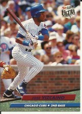 1992 FLEER ULTRA Baseball Card #182 Jose Vizcaino CUBS