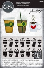 New Sizzix Thinlits Fresh Brewed 11pc/emboss 666862 Retail 20.99 T Holtz Vault