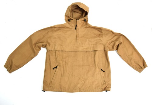 Army Military Canvas Anorak Tan / Desert Bushcraft Smock Mountain Parka 1/4 Zip - Picture 2 of 3