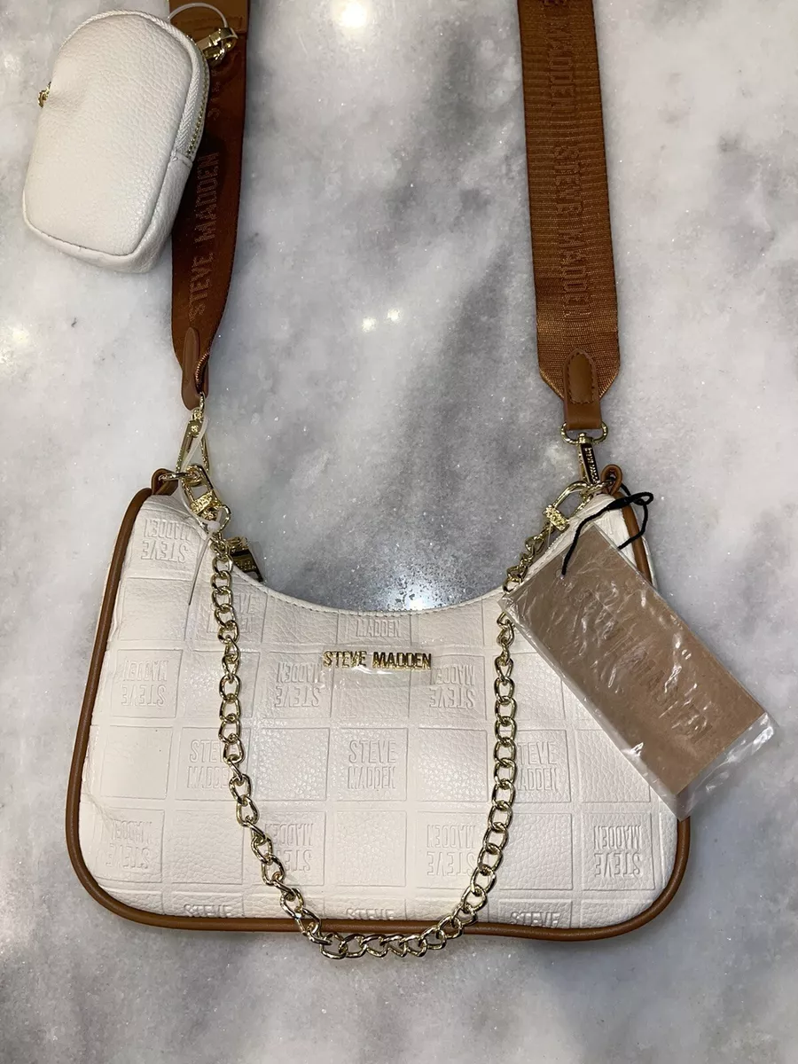 Steve Madden blush pink crossbody bag purse gold chain