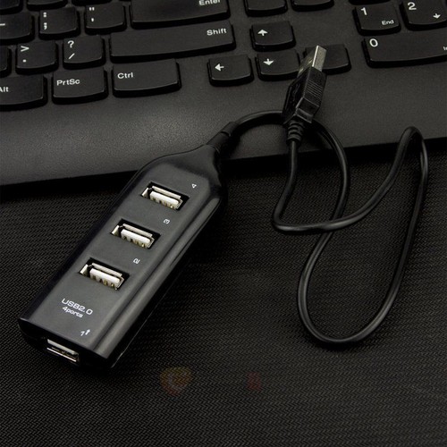 Adaptador de alta velocidad de expansión multihub USB de 4 puertos 2.0 para cable portátil PC Mac - Imagen 6 de 9