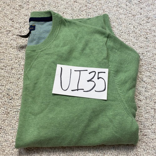 Club Room Mens Sweater sz XL Green Crew Neck Tight Knit 100% Cotton Casual - Picture 10 of 11