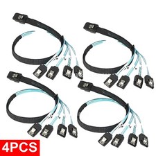 4X Mini SAS SFF-8087 36Pin to 4 SATA 7PIN HD Splitter Breakout Cable Connector