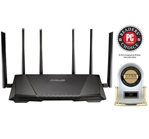 ASUS RT-AC3200 1300 Mbps 4 Port Tri-Band Wireless Router(RT-AC3200) plus charger - Picture 2 of 5