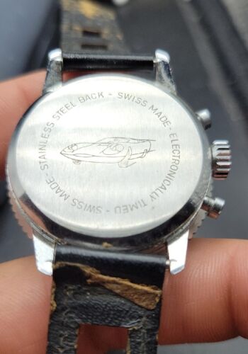 Vintage Herren Cimier Sport Chronograph grünes Zifferblatt & Lünette Laufen - Bild 8 von 8