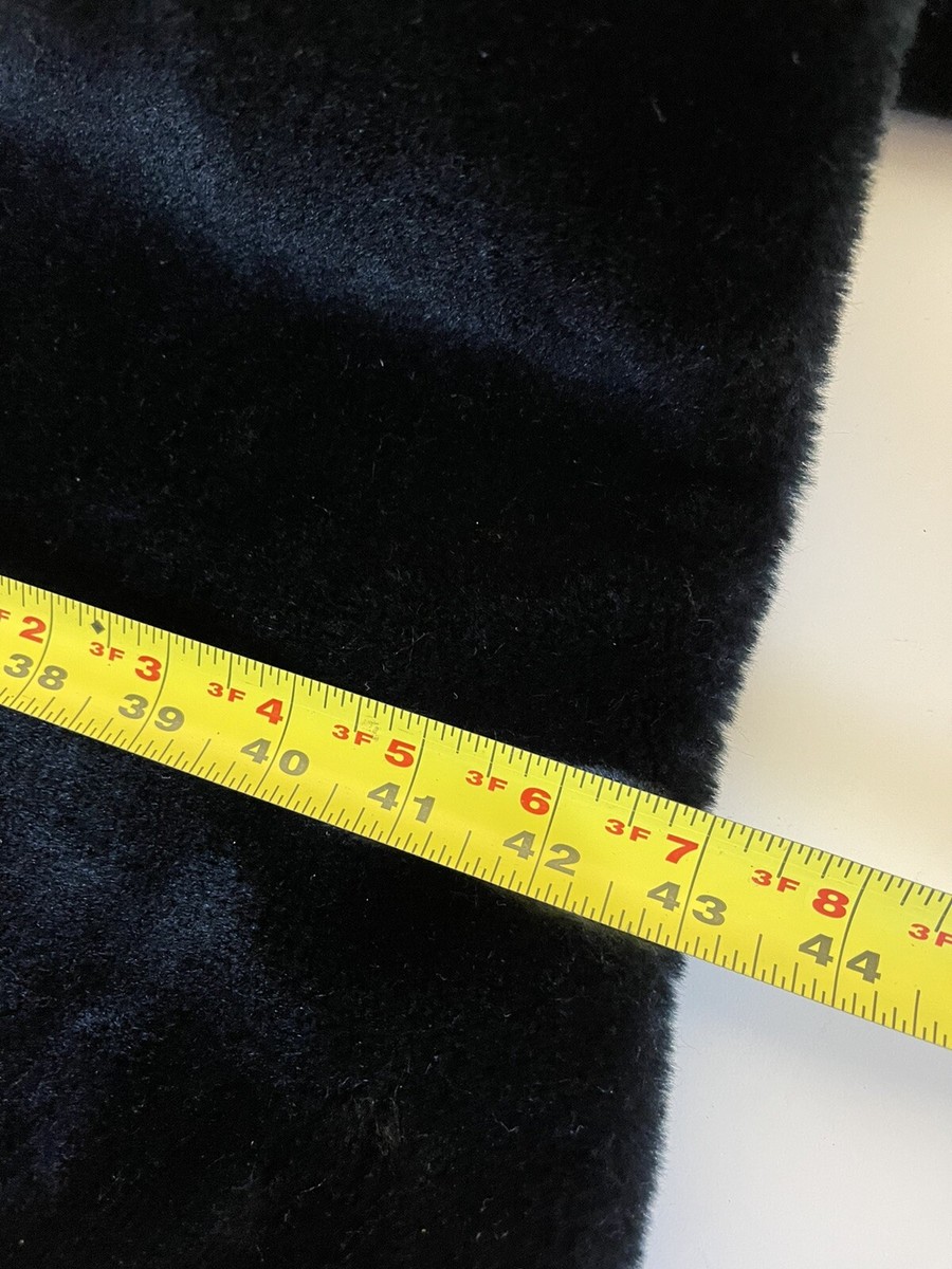 VTG. Style VI Ltd Faux Fur Long Winter Coat Black w/ Faux