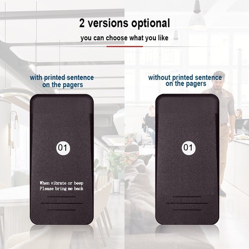 Sistema de llamadas inalámbrico Sistema de paginación Invitado Posavasos Buscador 20 buscapersonas 1 teclado - Imagen 3 de 11