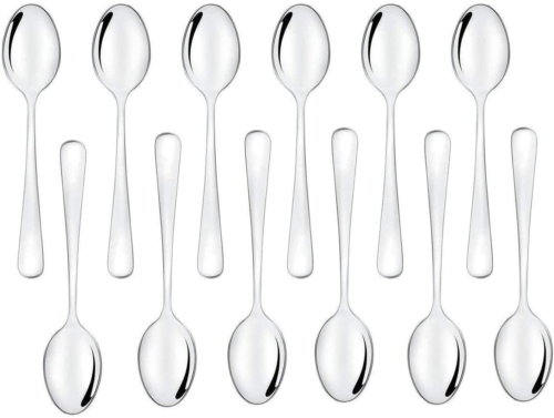 YYZP kleine Löffel 12er Set, kleine Kaffeelöffel Mini Edelstahl Löffel - Bild 7 von 12
