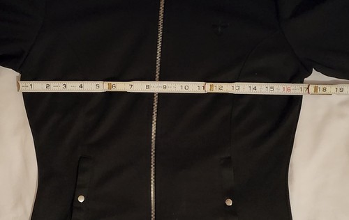 Hummel Paris Zip Women Ladies Dress Top Collared Jacket Partial Zip Sleeves Sz M - Picture 10 of 12