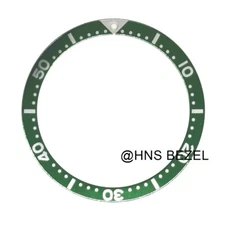 BEZEL INSERT FOR MEN SEIKO 7002,6309,7S26,SKX007K2 DIVER AUTOMATIC GREEN
