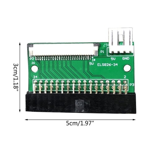 USB To 34Pin 26pin 1.44MB 3.5" Floppy Drive Connector Cable Adapter 34P To 26P - Photo 8/8