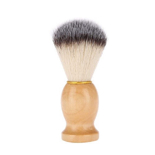Portable Men Soft Synthetic Hair Wood Handle Beard Shaving Brush Barber Salon - Picture 2 of 12