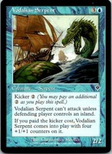 Vodalian Serpent Magic The Gathering Invasion Card Light Play X1