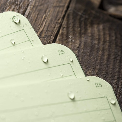 Weatherproof Mini-Stapled Notebook 3 1/4" x 4 5/8" Green Cover Universal Patt... - Picture 5 of 12