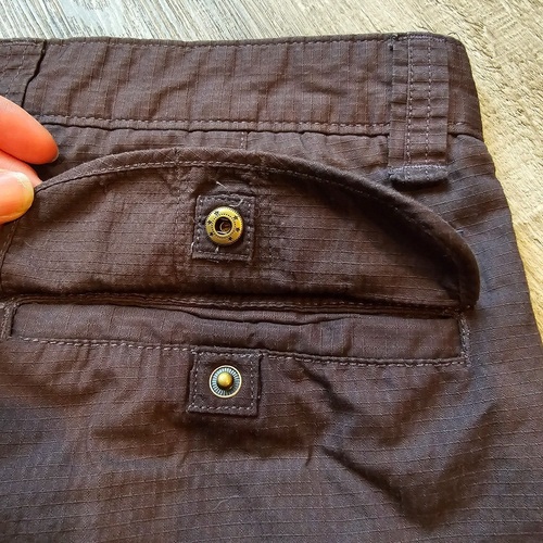 Chaps Cargo Shorts Mens 38 Gray Mechanic Snap Flap Pockets Gorpcore Trail Casual - Picture 12 of 12