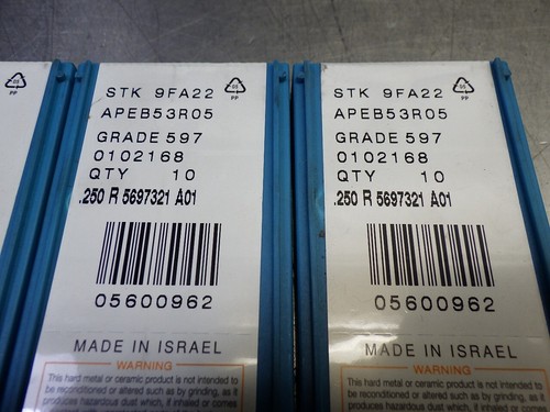 50 NEU! Ingersoll APEB53R05 9FA22 597 Hartmetall Wendeschneidplatten | 05600962 - Bild 3 von 3
