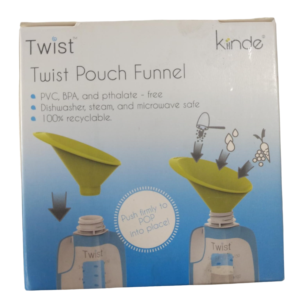 Kiinde Twist Pouch Breast Milk Storage Bags For Pumping, Freezing