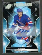 2019-20 SPx Autographs #65 Adam Fox 78/299 *17021