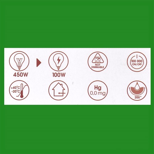 1x 100W (=450W) T140 LED Light Bulb 4000K Edison Screw ES E27 & GES E40 Adaptor - Picture 5 of 5