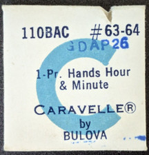 NOS Bulova Caravelle 110BAC GDAP 26 Watch Hand Set 63/64 Gold Dauphine Pitch