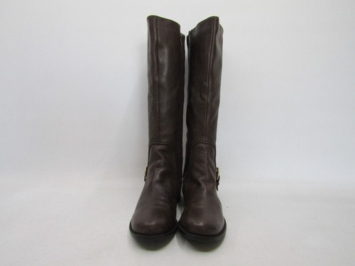 Me Too Womens Sz 9 M Brown Leather Zip Buckle Knee High Fashion Boots - Picture 5 of 11