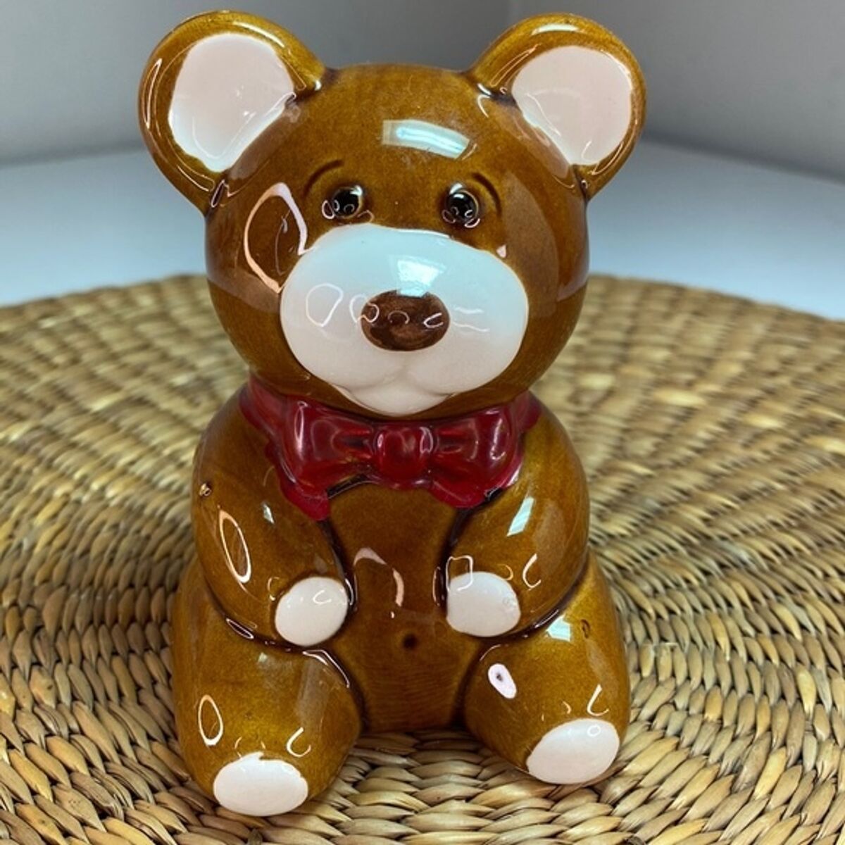 Vintage Takahasi Made in Japan Teddy Bear Piggy Bank