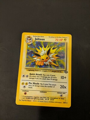 Jolteon 4/64 Holo Rare Unlimited Jungle Set Pokemon Card | eBay