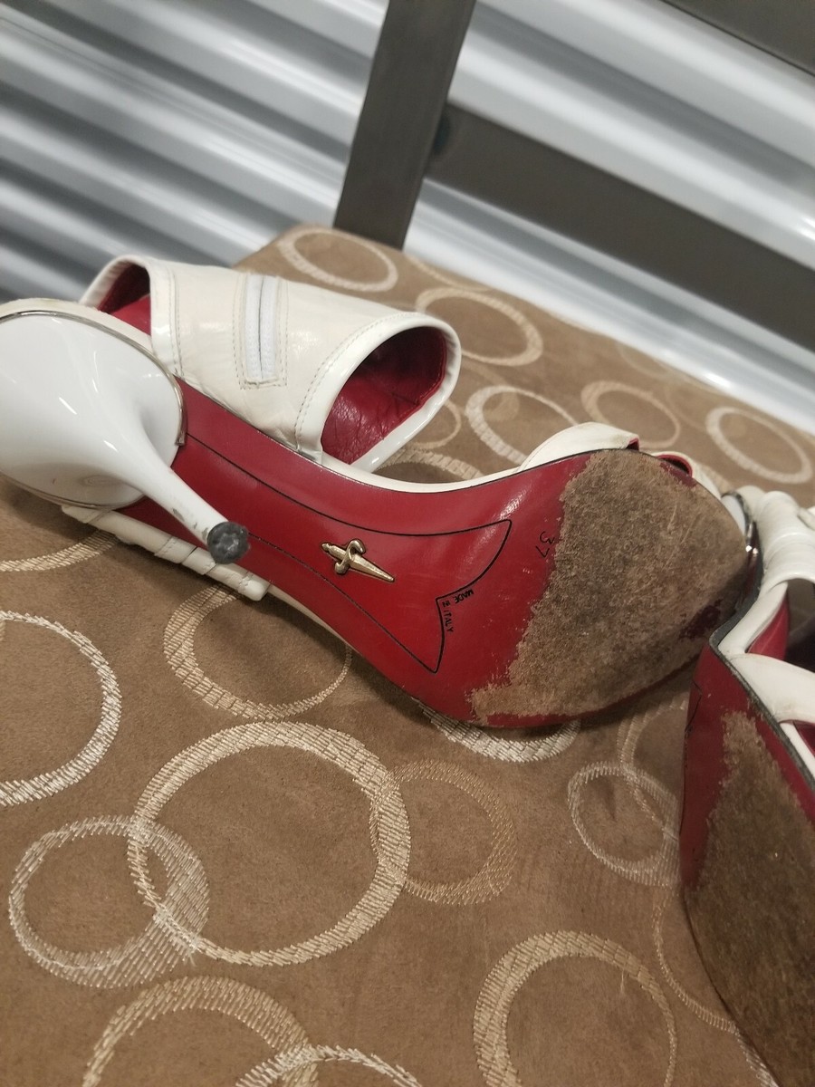 Cesare Paciotti white shoes size 37 | eBay