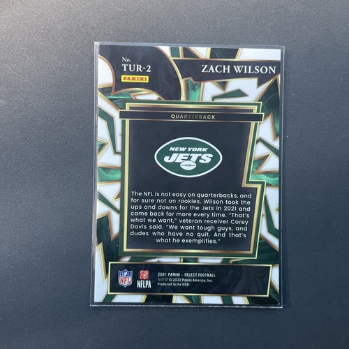 Zach Wilson 2021 Panini Select Turbocharged Rookie Jets #TUR-2 - Picture 2 of 2
