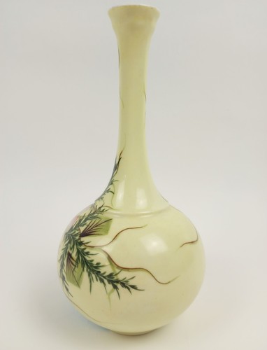 Antique Erdmann Schlegelmilch Vase Porcelain floral 1886-1910 Germany ES - Picture 3 of 8