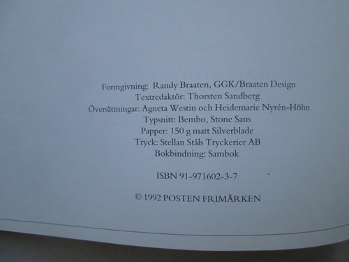 SVENSKA FRIMARKEN BERATTAR Swedish Stamps Narrate 91/92 HARDCOVER 1992 - Imagen 6 de 6