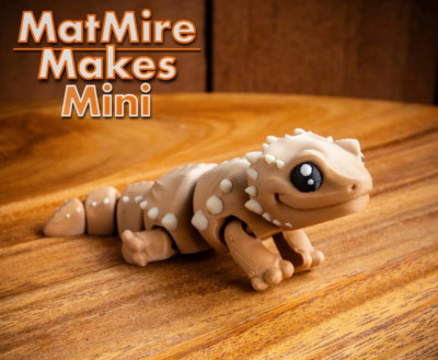 3D Printed Articulating Mini Bearded Dragon
