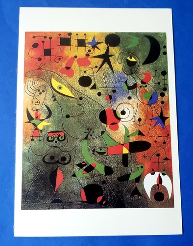 Postcard Joan Miro "Constellation Awaking at Dawn" Taschen Art Card 4.25"x6.25"