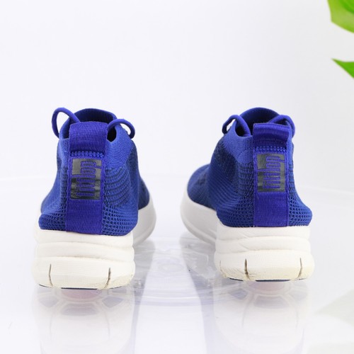 Fitflop Uberknit Sneaker Women's Size 7 Blue Black Knit Mid Top Toning Shoe - Picture 5 of 13