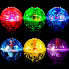 6 Pieces Ghost Hunting Cat Ball Light up Cat Balls Motion Activated Interactiv