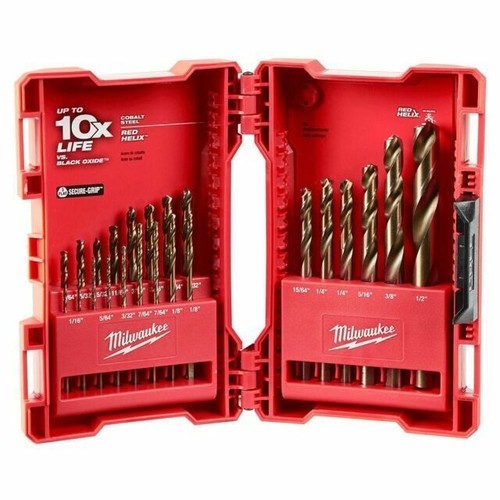 Milwaukee 48-89-2338 23-teiliges 1/16" - 3/8" Red Helix Kobalt Bohrer-Set - Bild 1 von 1