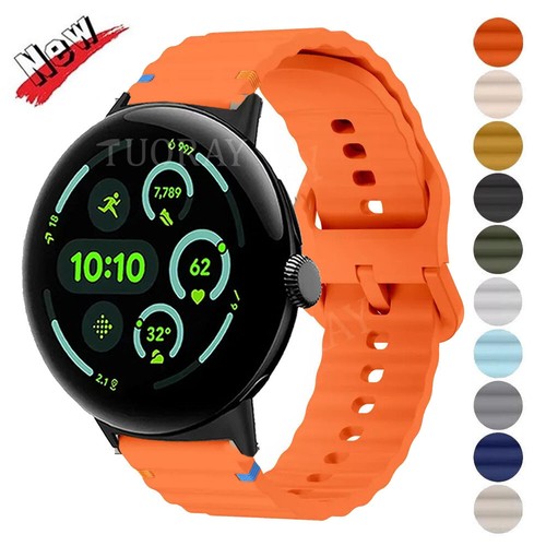 Silikon Sport Uhrenarmband Armband für Google Pixel Watch/Watch 2/Watch 3 41mm 45mm - Bild 1 von 46