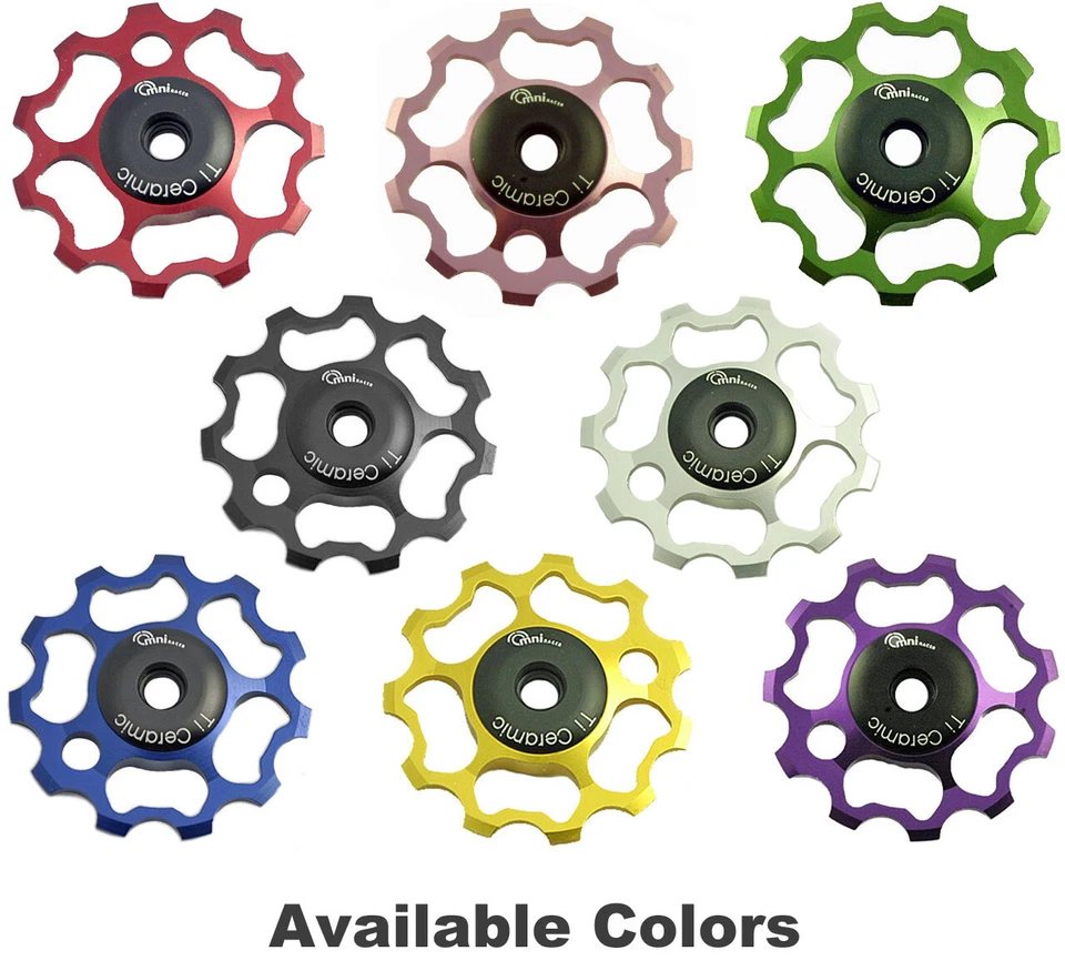 OMNI Racer TiCeramic Derailleur Pulleys Campagnolo Record Super Chorus 11 PURPLE - Image 3 of 4