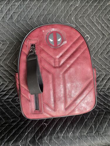 Marvel Deadpool Quilted Emblem Mini Backpack - Picture 3 of 5