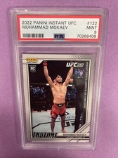 2022 Panini Instant UFC Muhammad Mokaev #122 RC Rookie PR /200 PSA 9 MINT