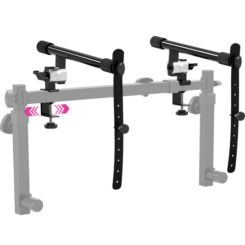 2-Tier Adjustable Keyboard Stand Extender (Arms Only) for Square Tube Z-Stands - Picture 1 of 6