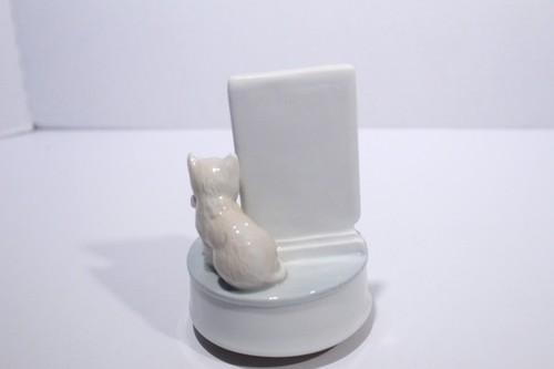 Vintage Spieluhr Katzen Kätzchen Spiegel spielt Liebe hält uns zusammen Otagiri Japan - Bild 6 von 11